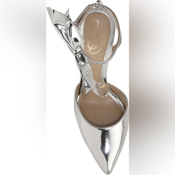 Sam Edleman Halie Pointed Toe Pump Soft Silver 9 NWT IN BOX - Picture 6 of 14